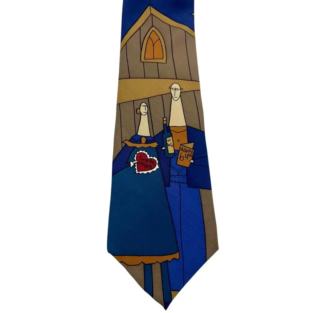 THE BEATLES 100% silk tie commemorating The Beatles song When I'm Sixty-Four NWT